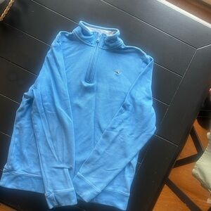 Vineyard Vines Men's Light Blue Zip-Up Sweater